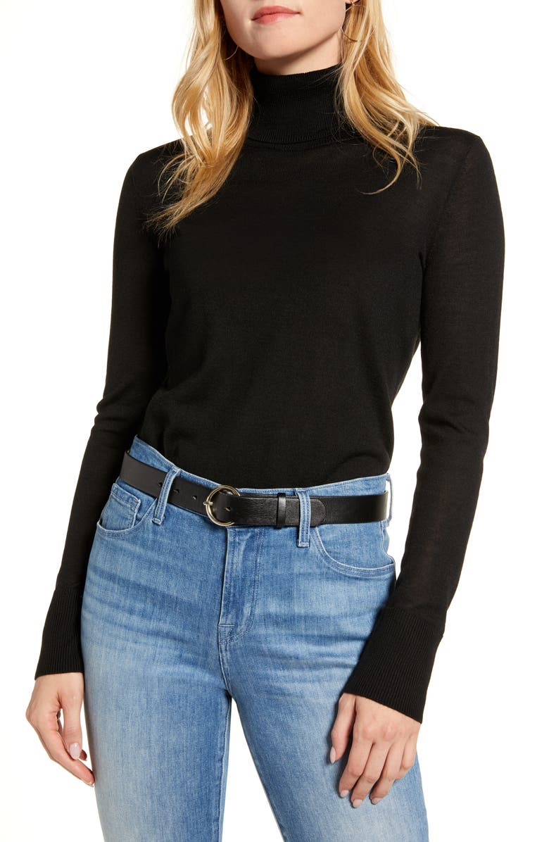 1901 Turtleneck Merino Wool Blend Sweater, Main, color,