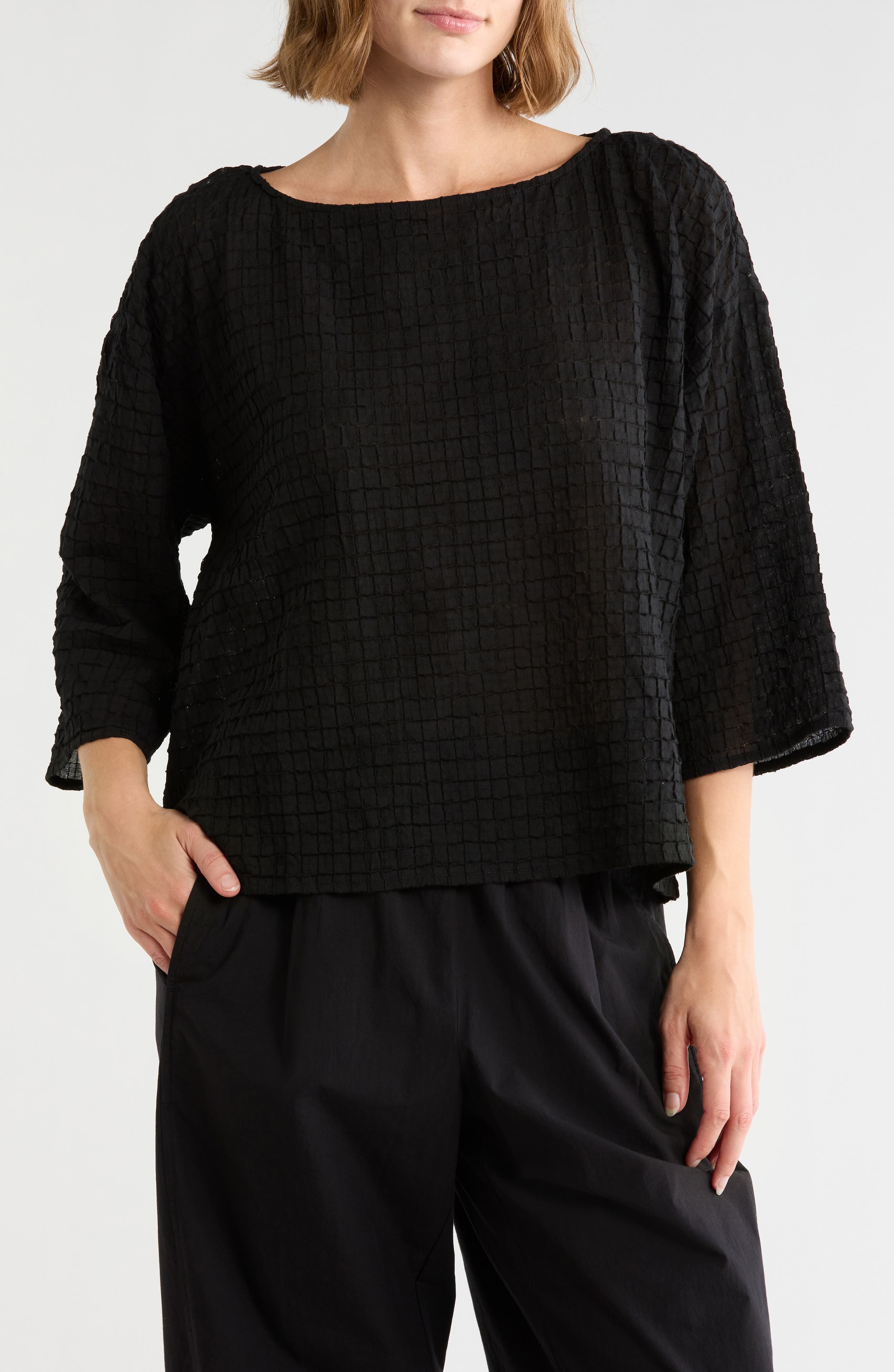 Stretch Organic Cotton Boxy Top
