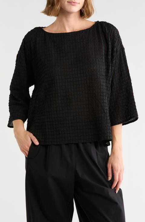 Stretch Organic Cotton Boxy Top