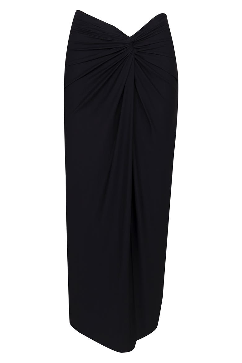 Karen Cover-Up Midi Skirt, Alternate, color, BLACK