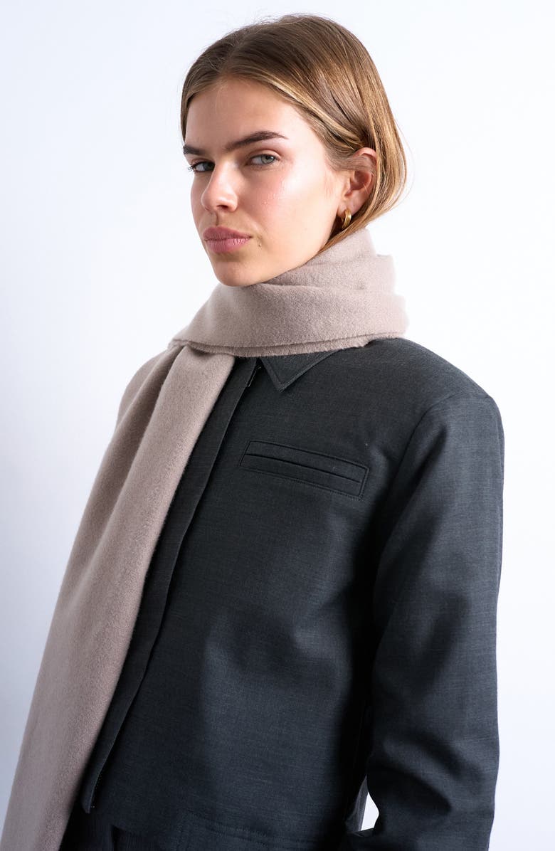 Topshop Fringe Scarf, Alternate, color,