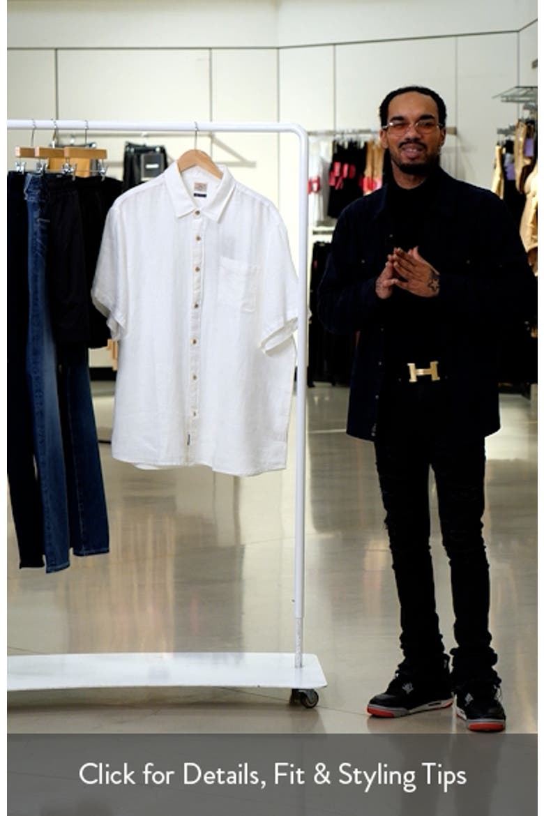 Palma Linen Short Sleeve Button-Up Shirt video