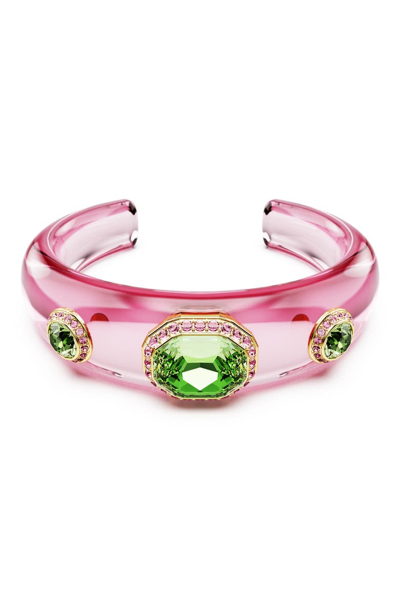 Dulcis Cuff Bracelet, Main, color, PINK/GREEN MULTI