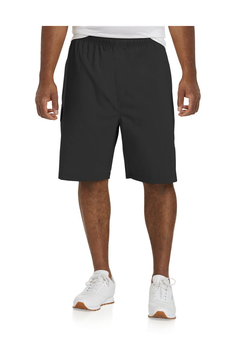Reebok Performance Ripstop Cargo Shorts, Main, color, Black