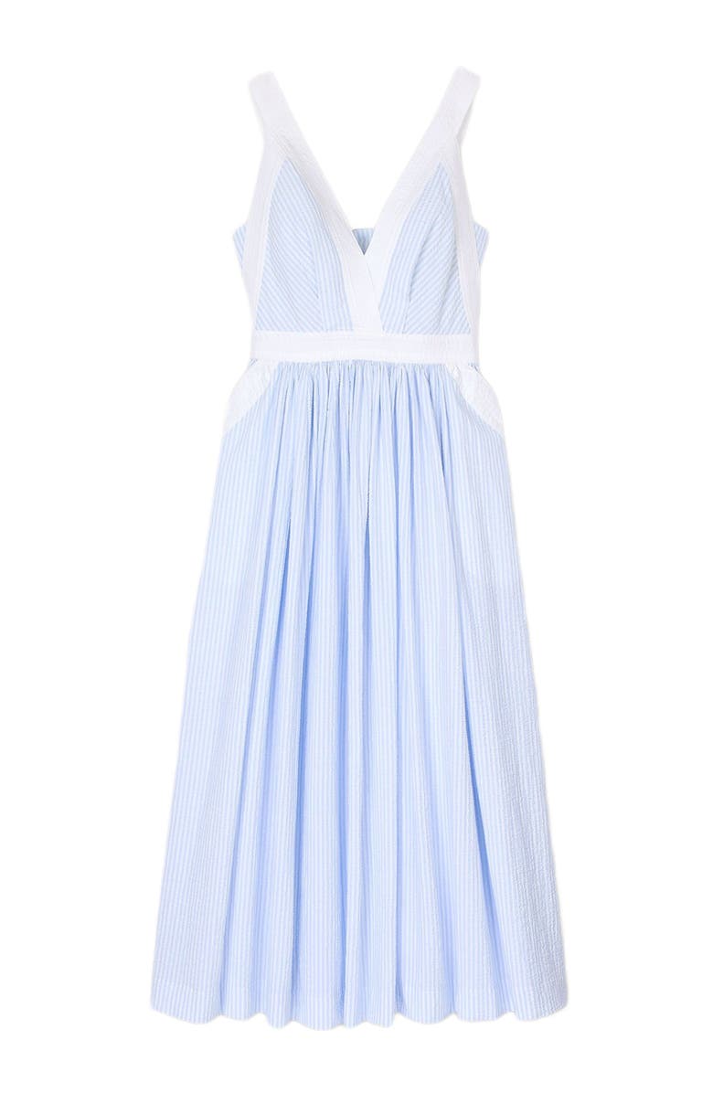 SANDRO Long striped dress, Alternate, color, 