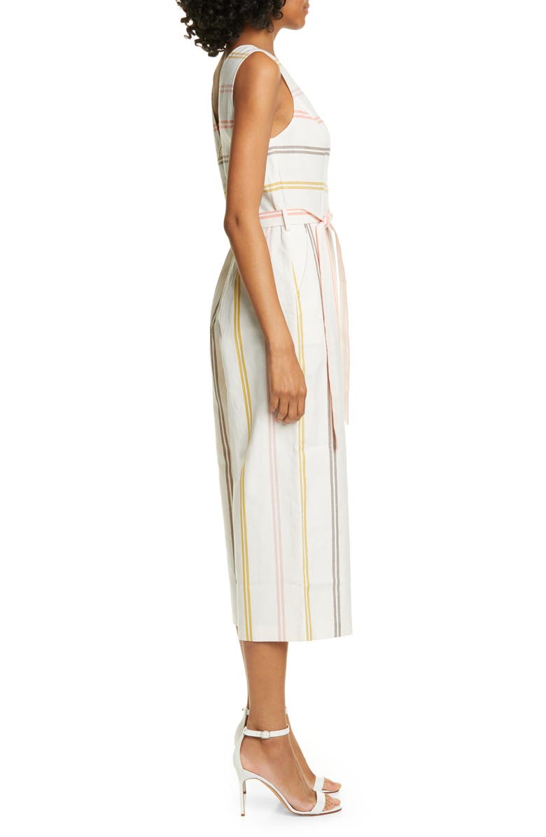Ted Baker London Colour by Numbers Stripe Sleeveless Jumpsuit, Alternate, color,