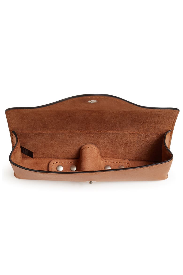 Salvino Leather Eyeglass Case, Alternate, color, Tan