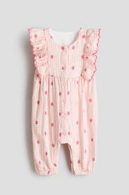 H&M Frilled Muslin Romper Suit