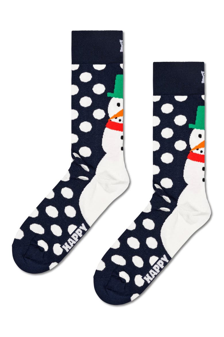 Holiday Assorted 3-Pack Crew Socks Gift Set, Alternate, color, NAVY