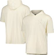 PRO STANDARD Men's Pro Standard Cream Houston Astros Neutral Short Sleeve Hoodie T-Shirt