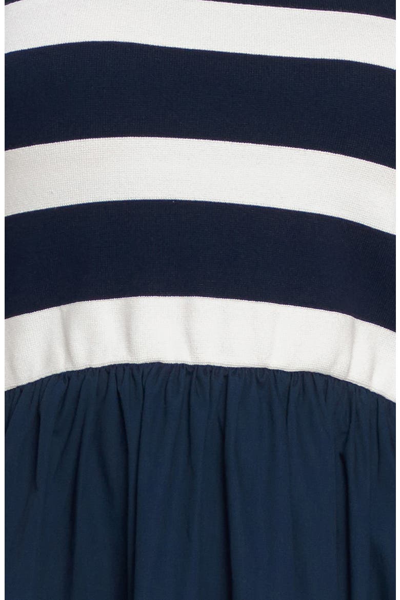 Stripe Sleeveless Twofer Maxi Dress, Alternate, color, IVORY NAVY