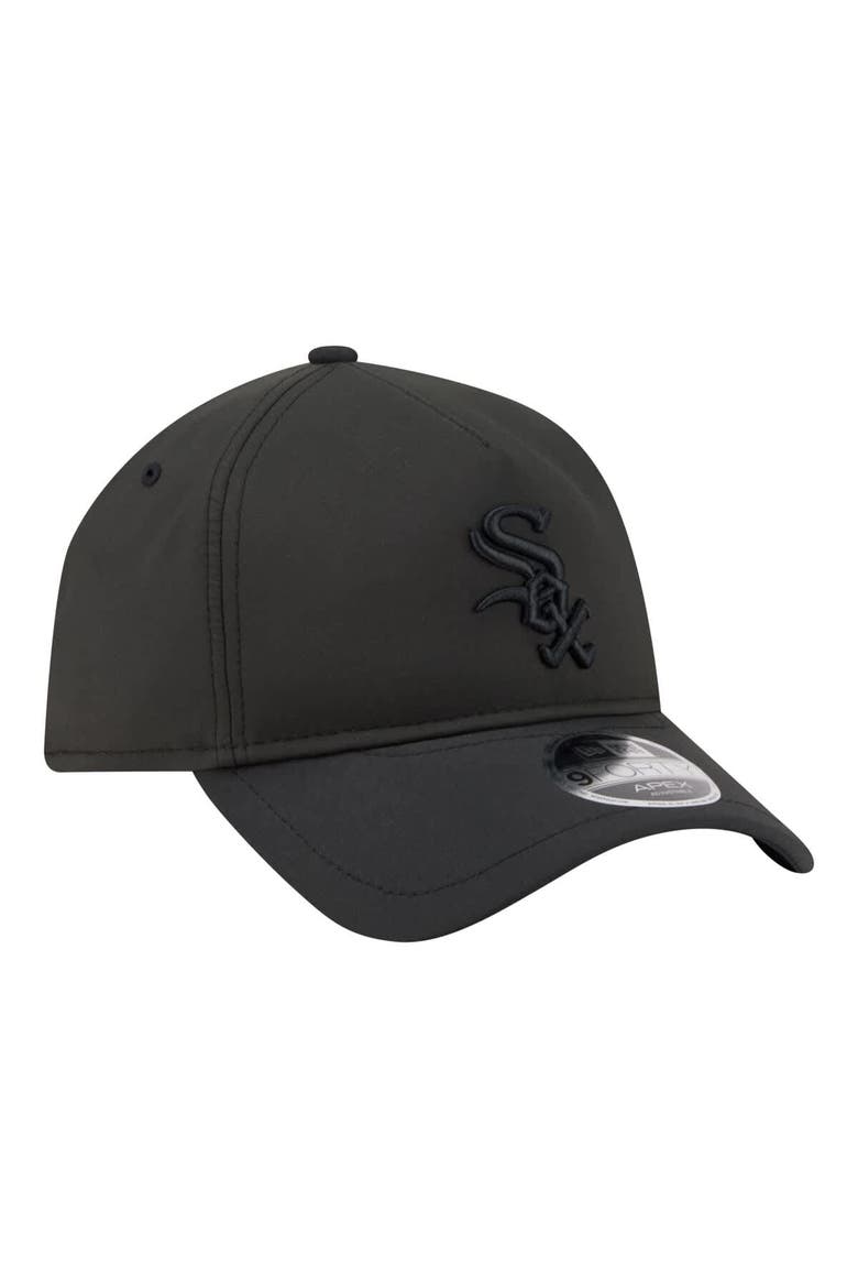 Men's New Era  Black Chicago White Sox Injection Apex 9FORTY Adjustable Hat, Alternate, color, Black
