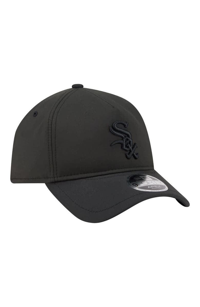 New Era Men's New Era Black Chicago White Sox Injection Apex 9FORTY Adjustable Hat, Alternate, color, Black