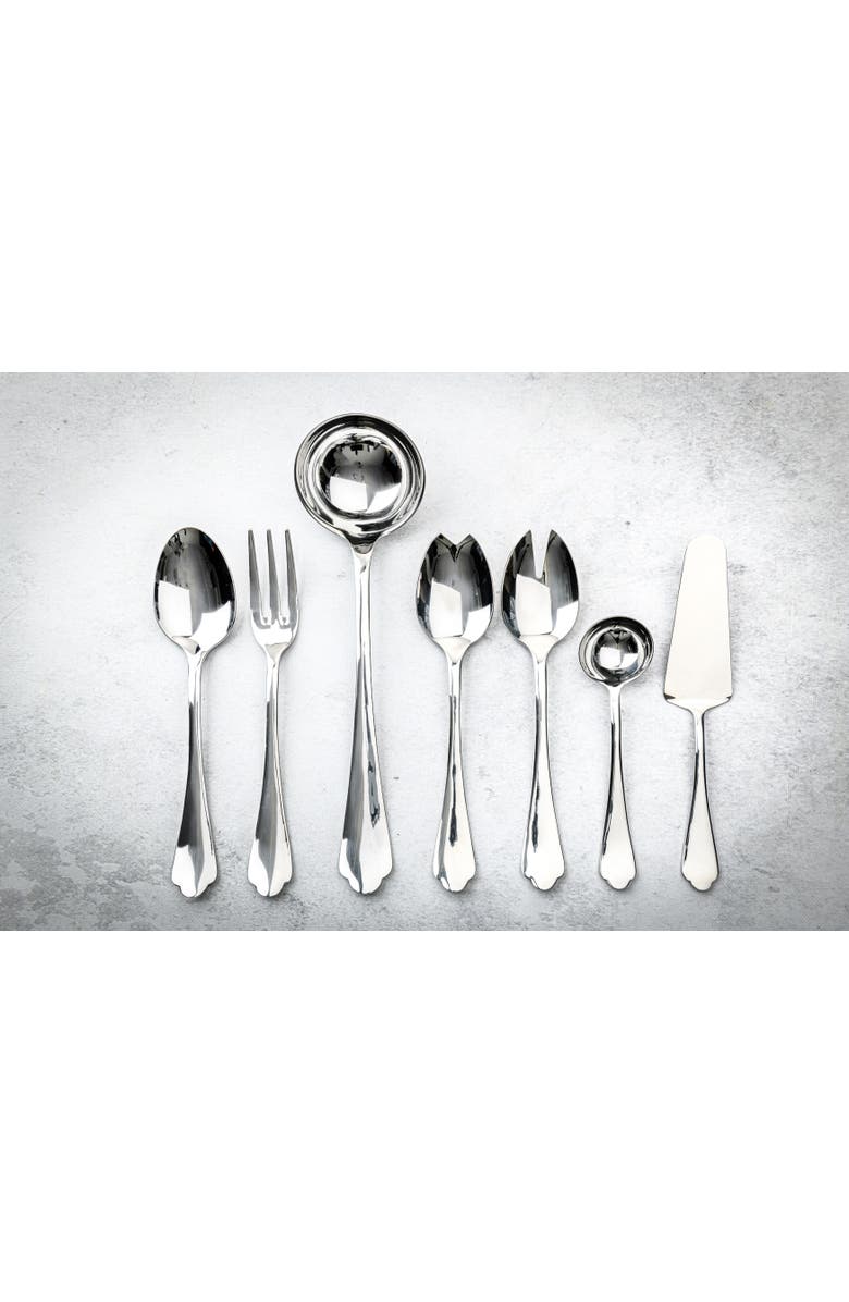 Mepra Dolce Vita Serving Set - 2 Pieces, Alternate, color, Silver