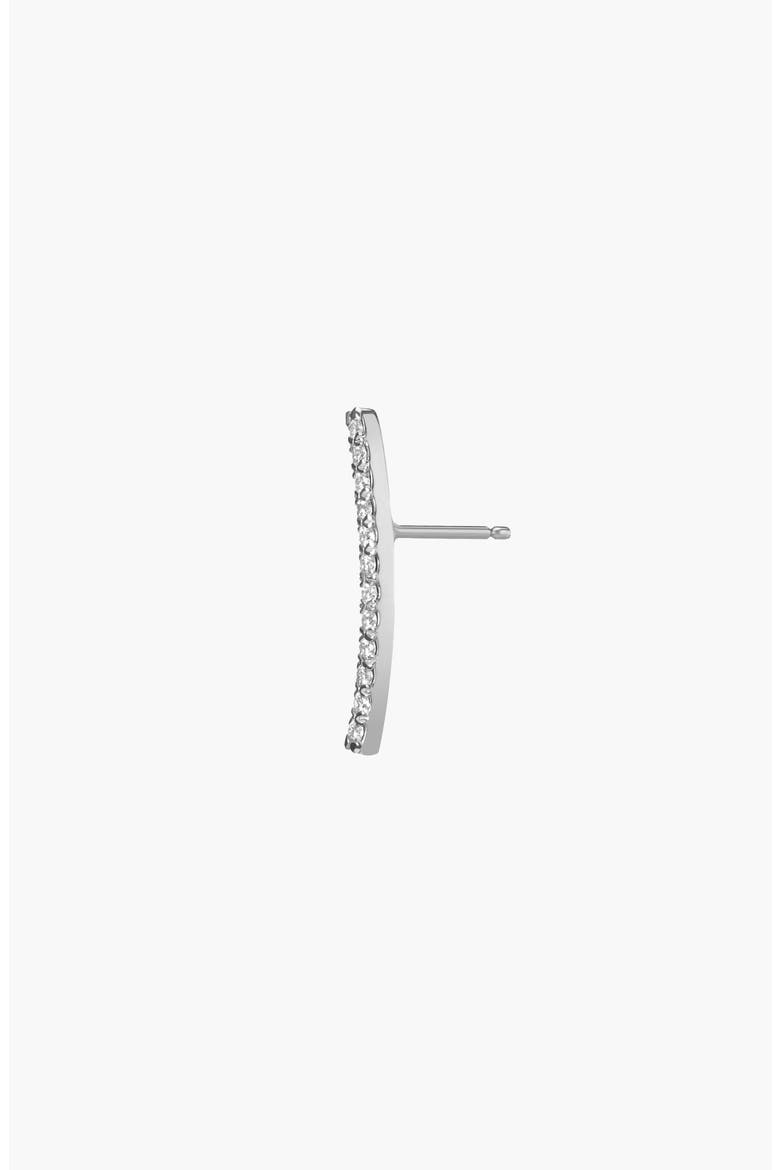 Archival Path Earring, Alternate, color, White Gold Vermeil