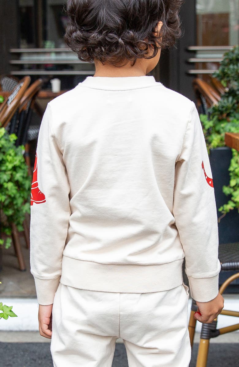 Miki Miette Kids' Corey Western Print Crewneck Sweatshirt, Alternate, color,