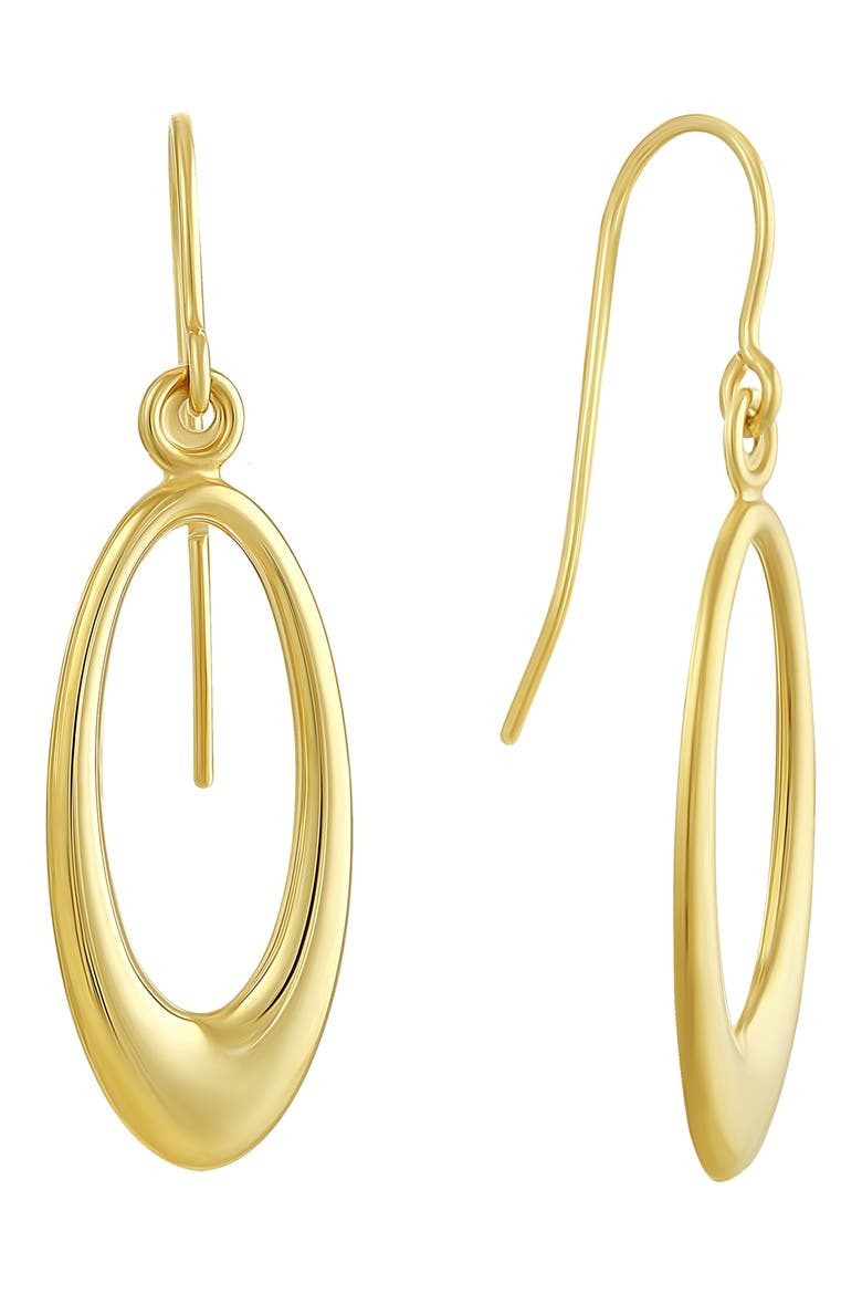 Open Teardrop Earrings, Main, color, GOLD