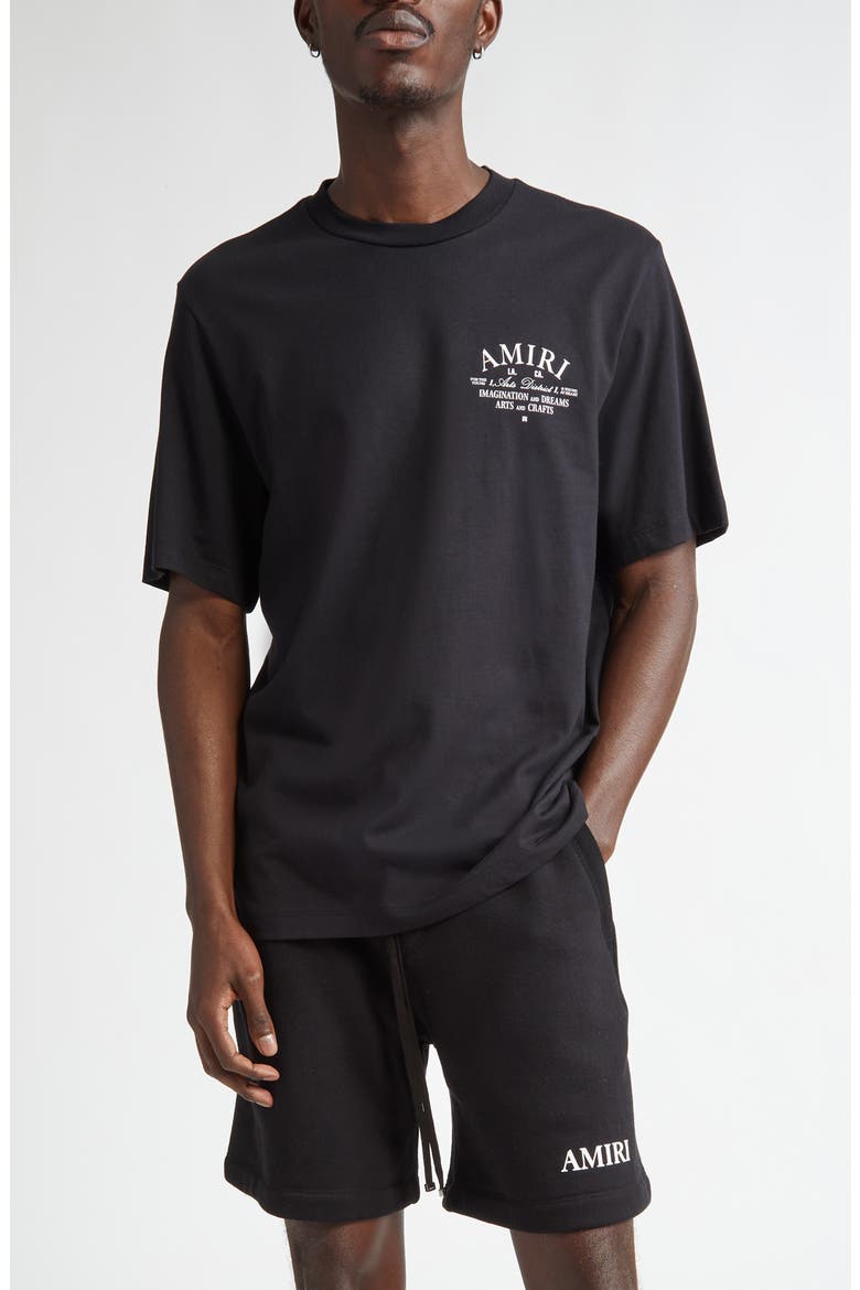 Arts District Cotton Graphic T-Shirt, Main, color, BLACK