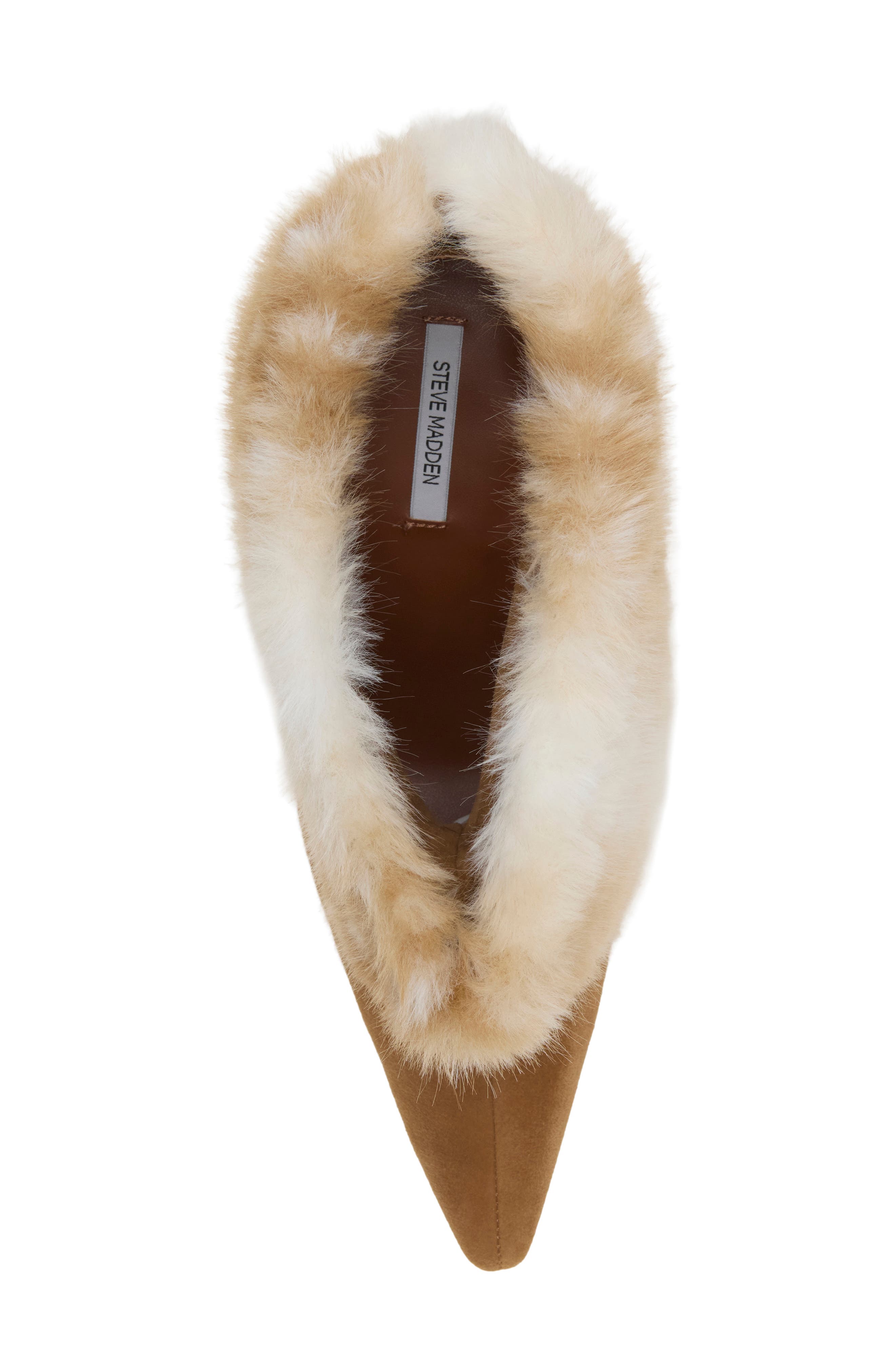 Enella Faux Fur Bootie, Alternate, color, TAN/ MULTI