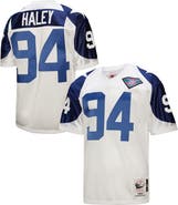 Mitchell & Ness Men's Mitchell & Ness Charles Haley White Dallas Cowboys 1994 Authentic Throwback Retired Player Jersey
