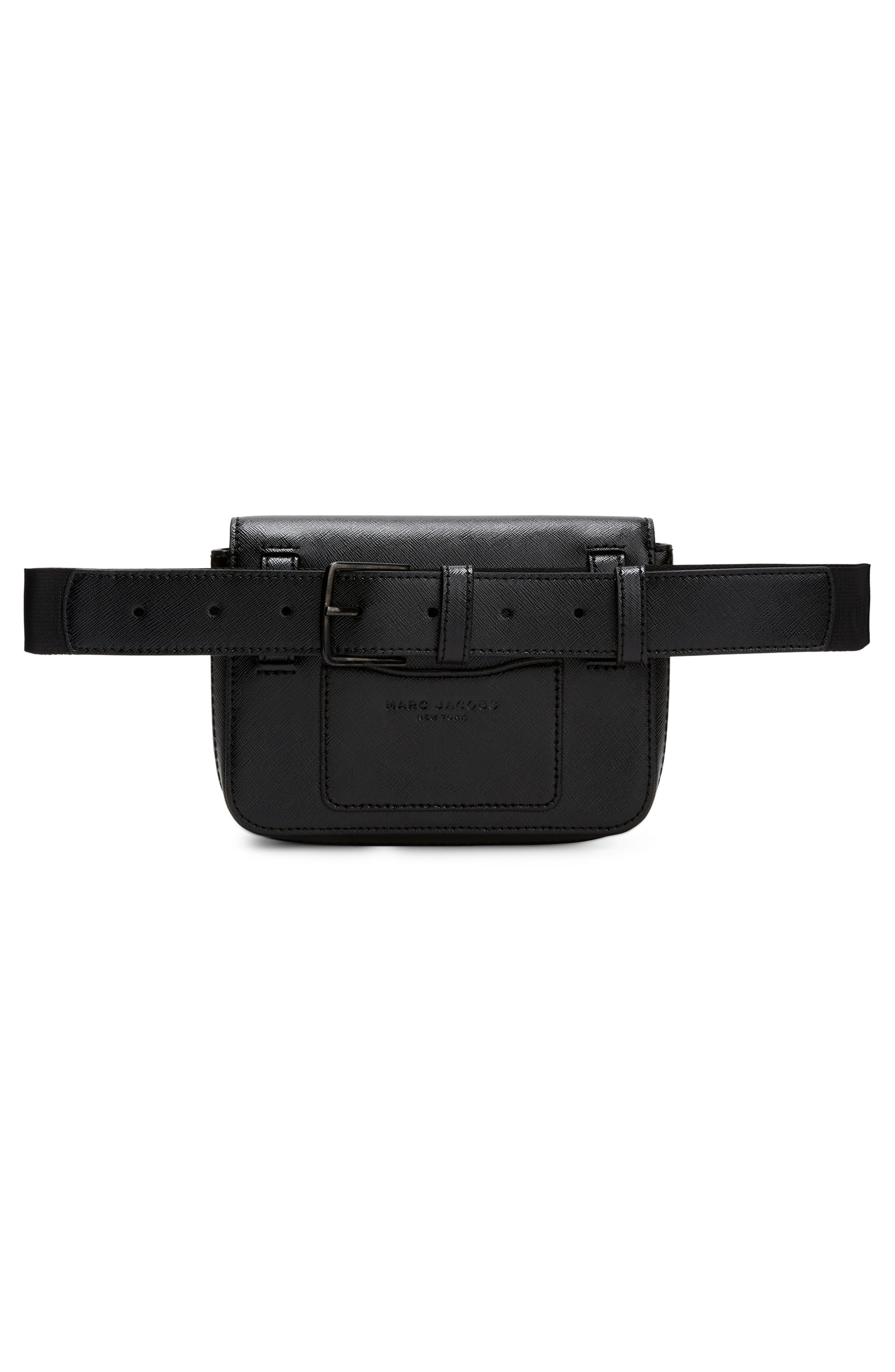 The Marc Jacobs MARC JACOBS Hip Shot Leather Belt Bag, Alternate, color, 