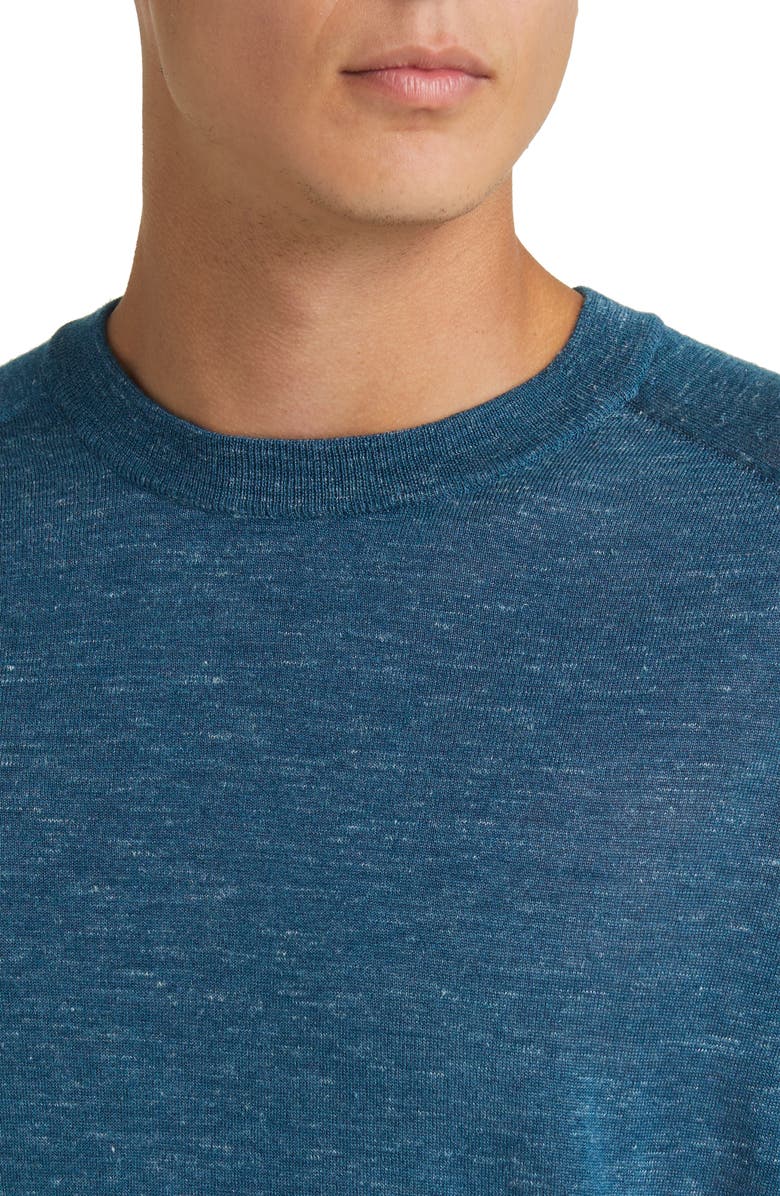 Jack Victor Bailey Merino Wool Blend Sweatshirt, Alternate, color, Teal Jv