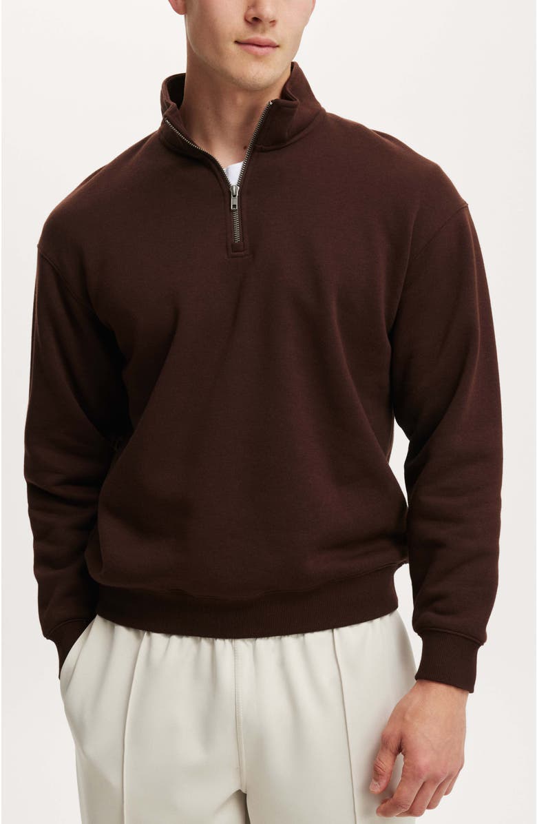 Cotton On Men's 1/4 Zip Fleece, Main, color,