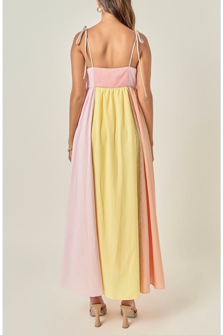 Striped Sleeveless Maxi Dress, Alternate, color, PINK MULTI
