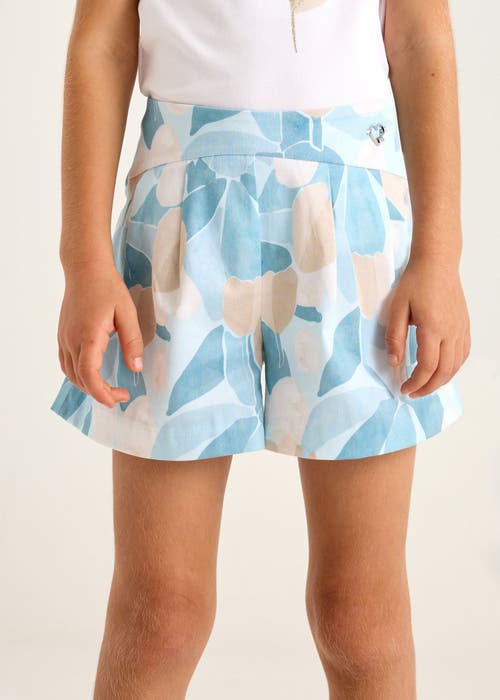 Mayoral Floral Skort In Blue