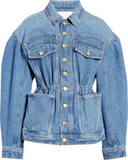 Ulla Johnson Odette Blouson Sleeve Denim Jacket