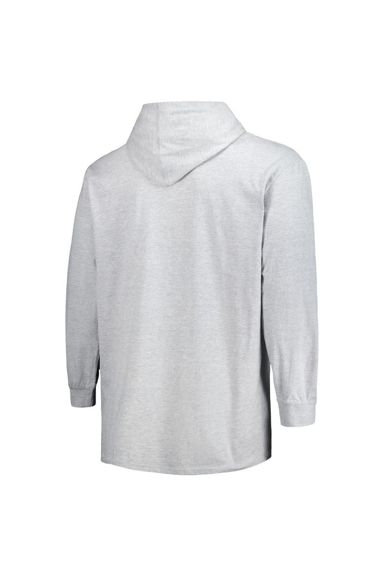 Men's Fanatics Branded Heather Gray Los Angeles Lakers Big & Tall Pullover Hoodie, Alternate, color, Heather Gray