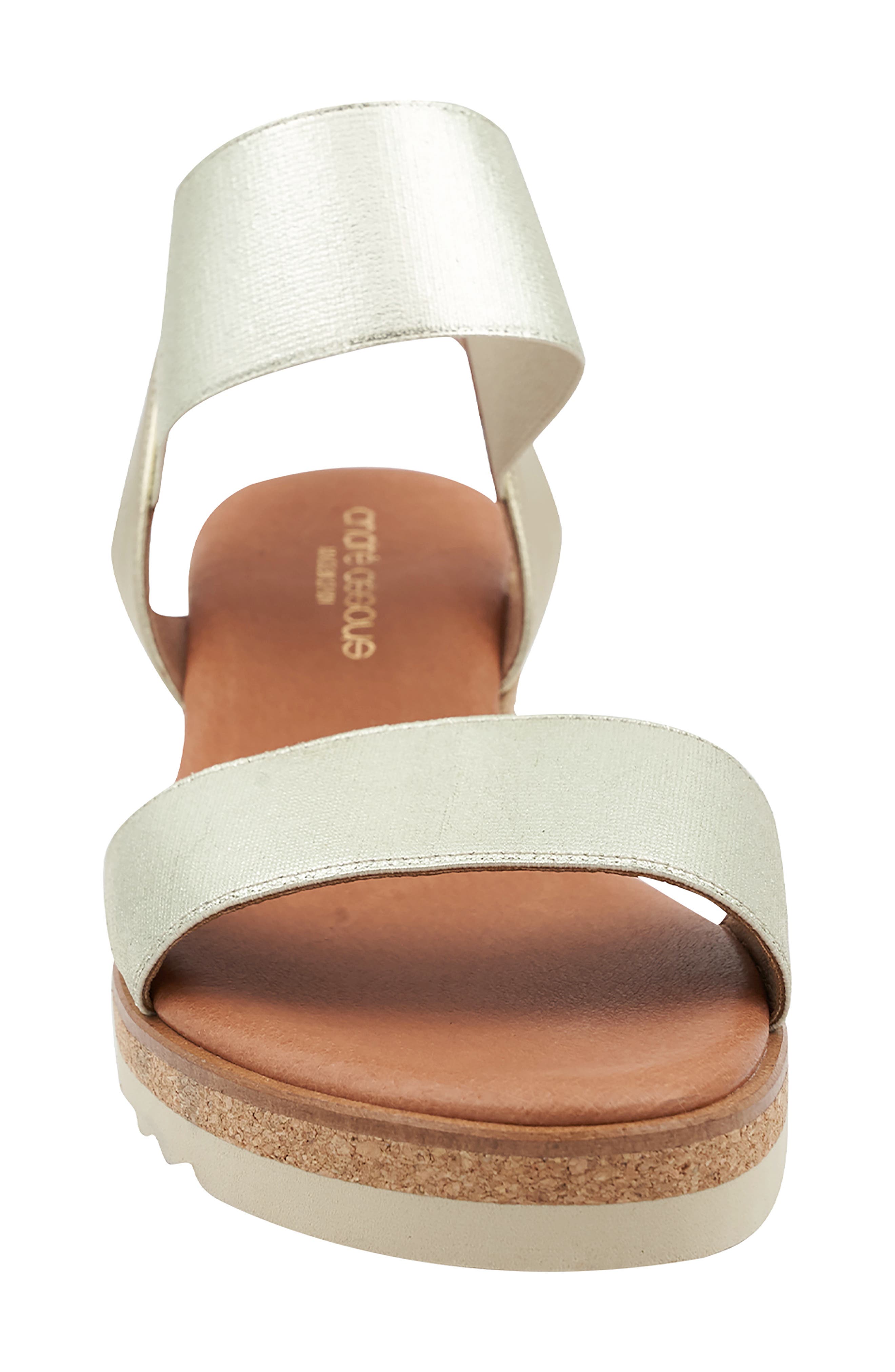 Neveah Espadrille Sandal, Alternate, color, PLATINO