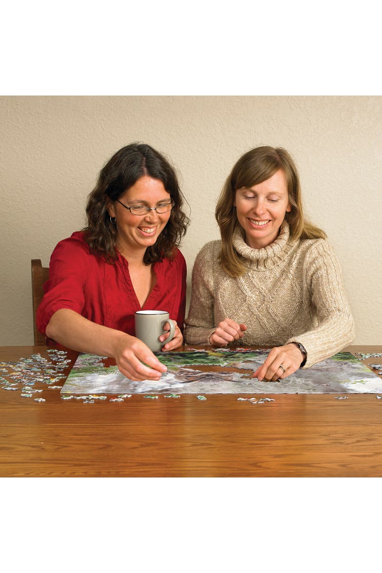 1000 Piece Puzzle Great Horned Owl Reference Poster Included, Alternate, color, Multicolored