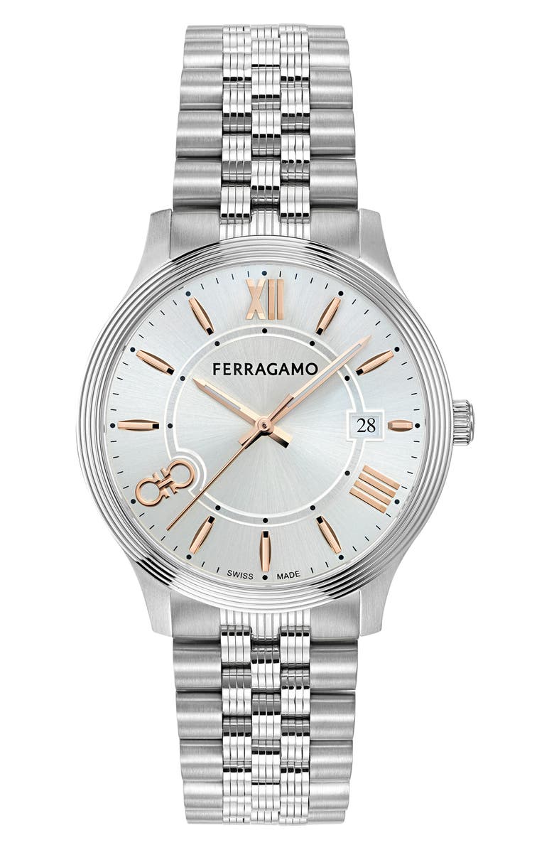 FERRAGAMO Duo Bracelet Watch, 40mm, Main, color, 