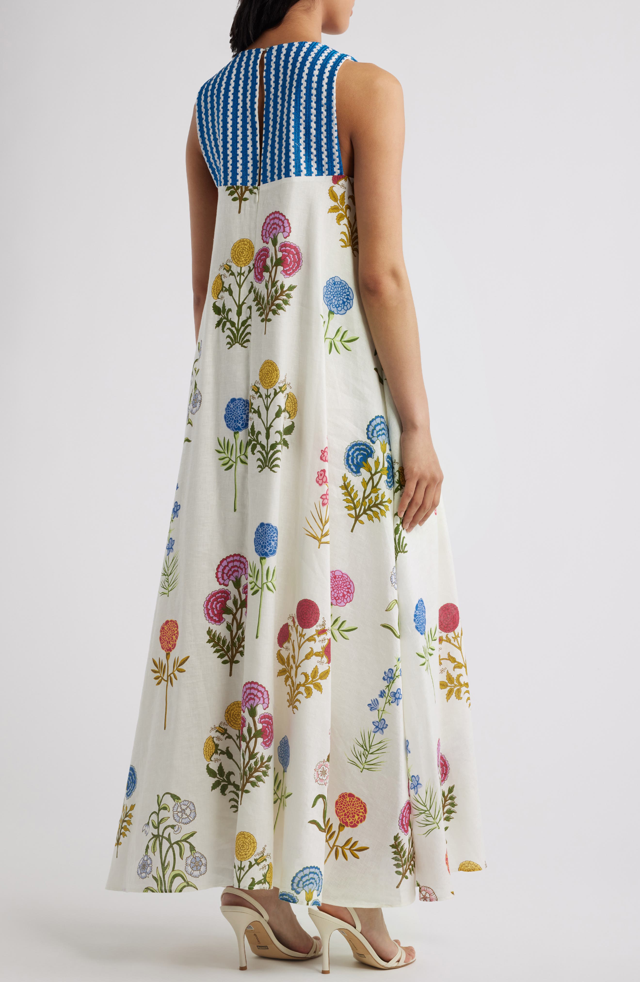 The Eleanor Sleeveless Linen Maxi Dress - image 2