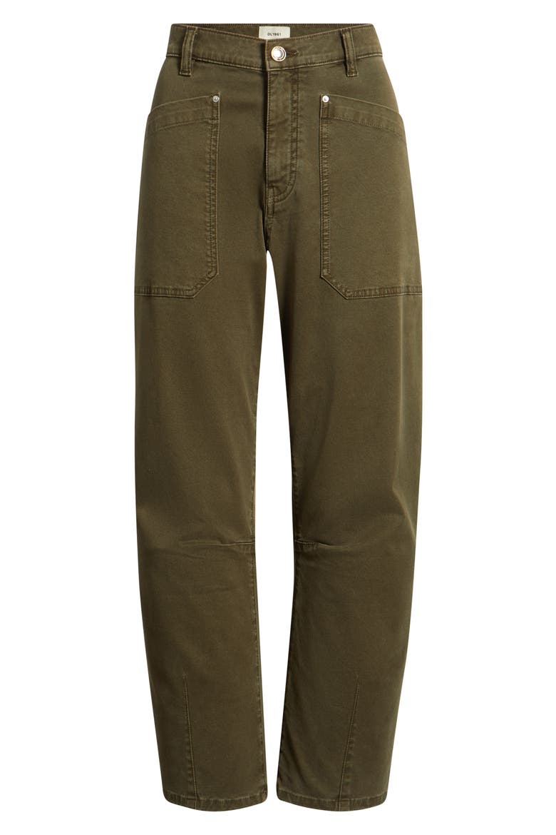 Billie High Waist Barrel Leg Jeans, Main, color, PINE