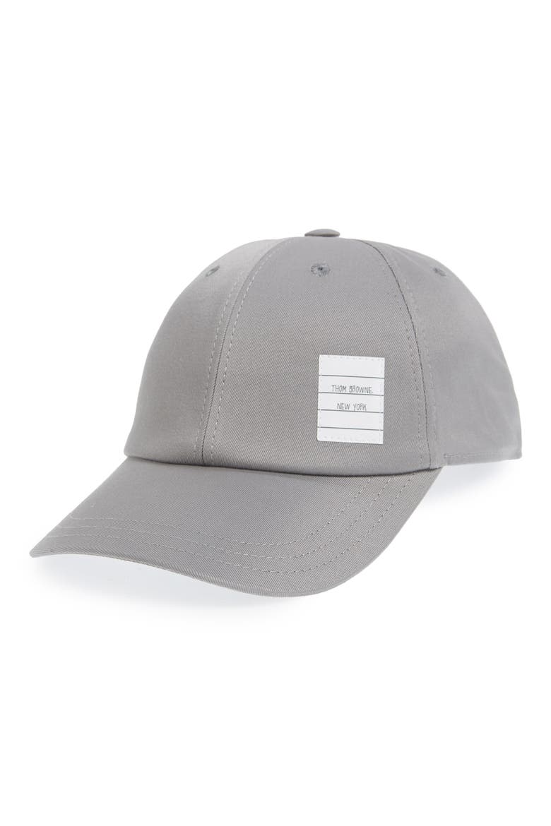 Twill Baseball Cap, Main, color, MED GREY