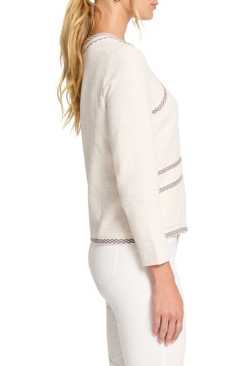 Lined Up Knit Jacket, Alternate, color, CLASSIC CREAM