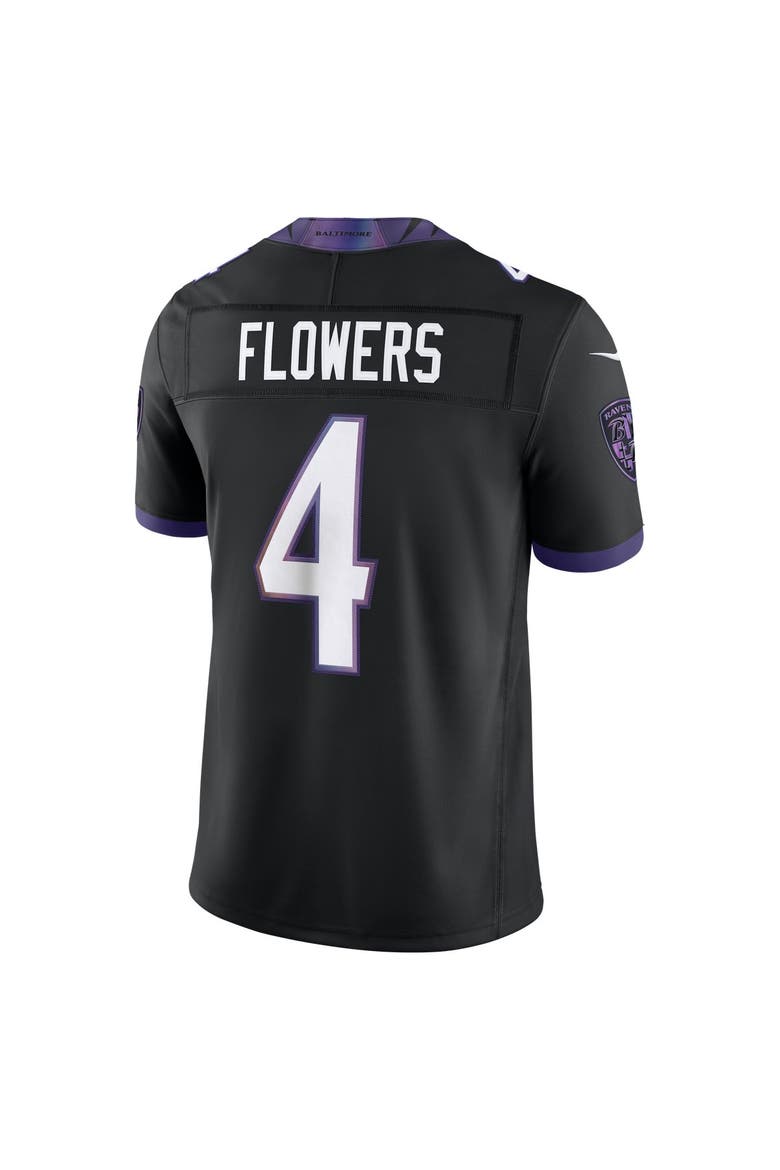 Men's Nike Zay Flowers Black Baltimore Ravens Alternate Alternate Vapor F.U.S.E. Stitched Limited Jersey, Alternate, color, Black