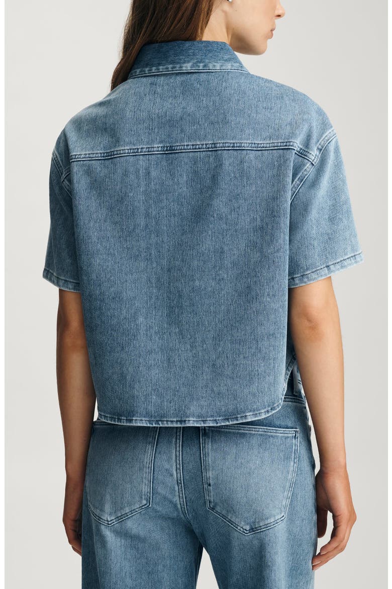 Jessie Denim Shirt, Alternate, color, MID MOVE