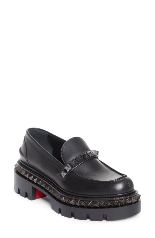 Christian Louboutin St. Roch Stud Platform Loafer