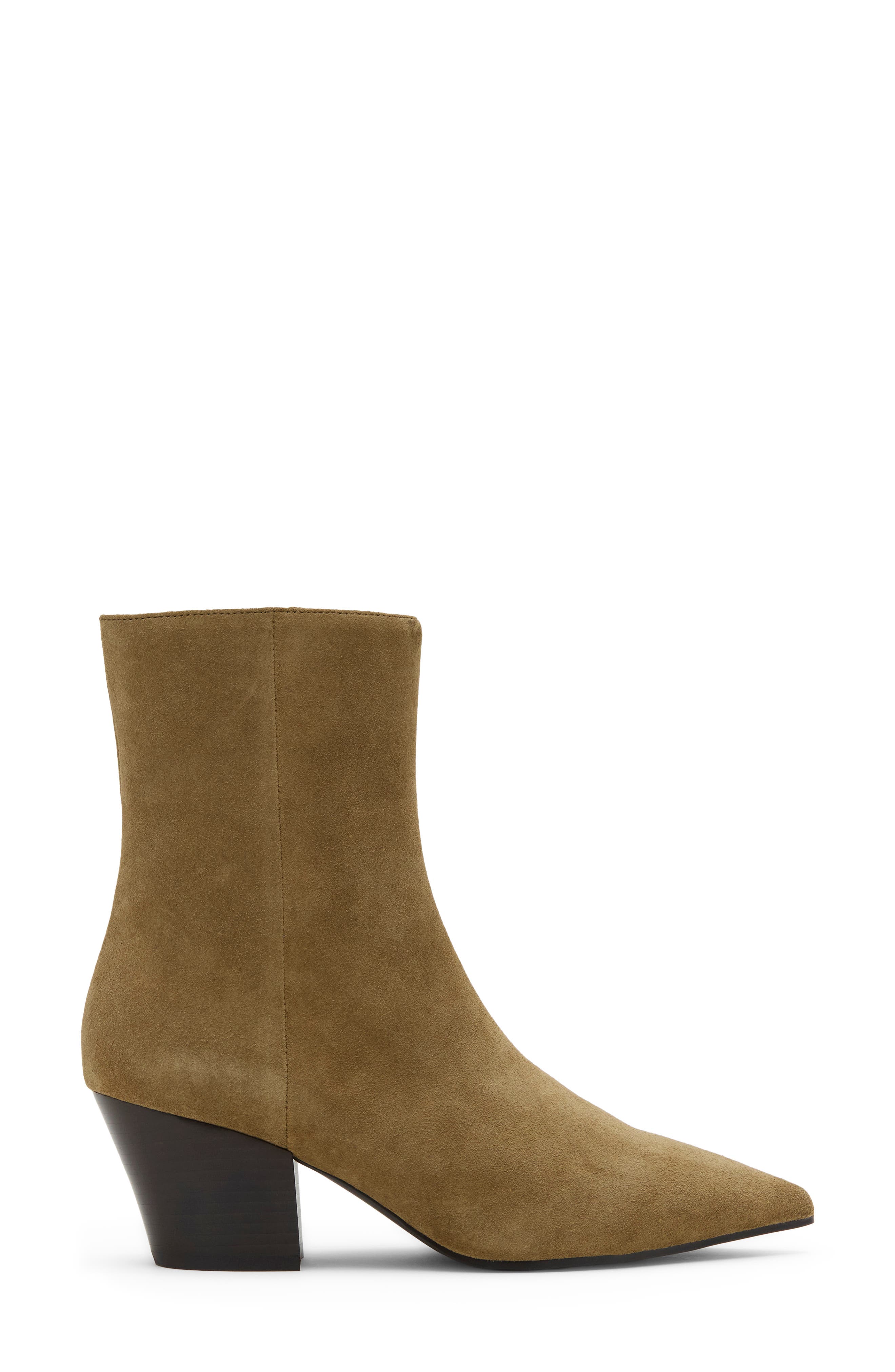 Joshuatree Pointed Toe Bootie, Alternate, color, KHAKI SUEDE