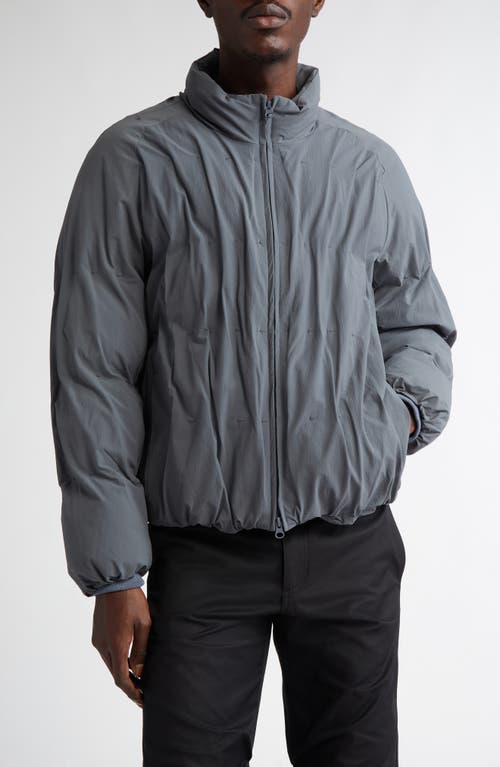 POST ARCHIVE FACTION 5.1 Down Right 700 Fill Power Down Jacket in Grey Blue 