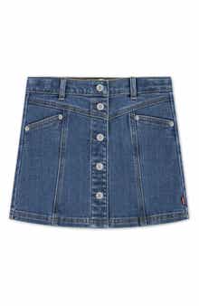 Levi's Kids' Button Front Denim Miniskirt