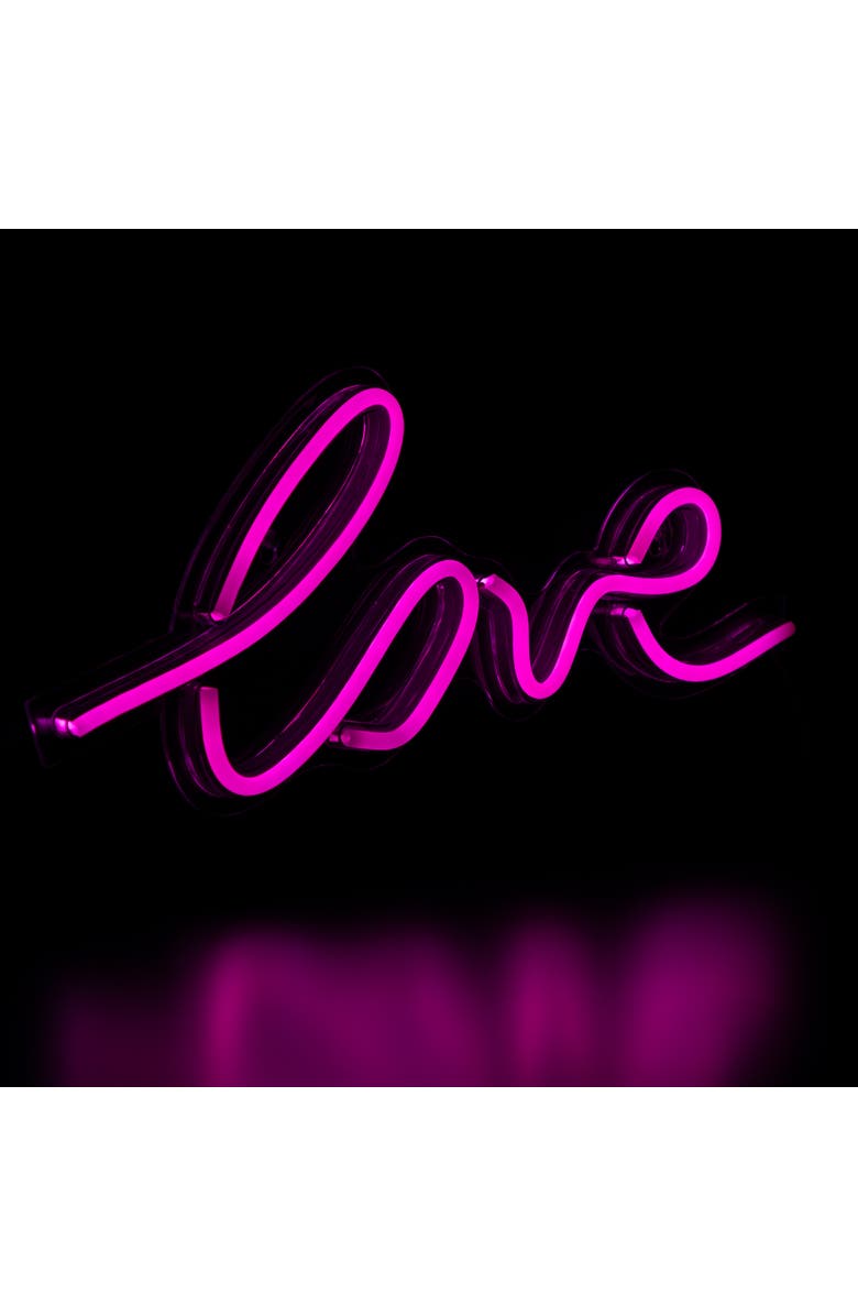 Northlight LED Love Neon Lighted Wall Sign - 18" - Pink, Alternate, color, Pink