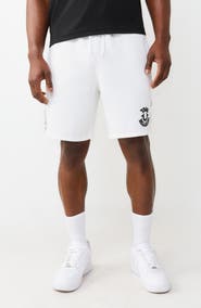 True Religion Logo Fleece Shorts