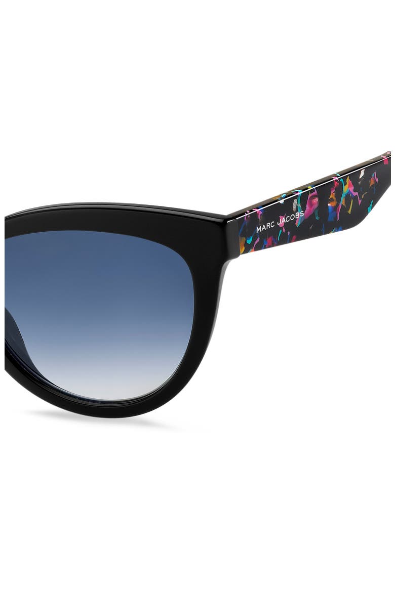 53mm Cat Eye Sunglasses, Alternate, color, BLACK MULTI