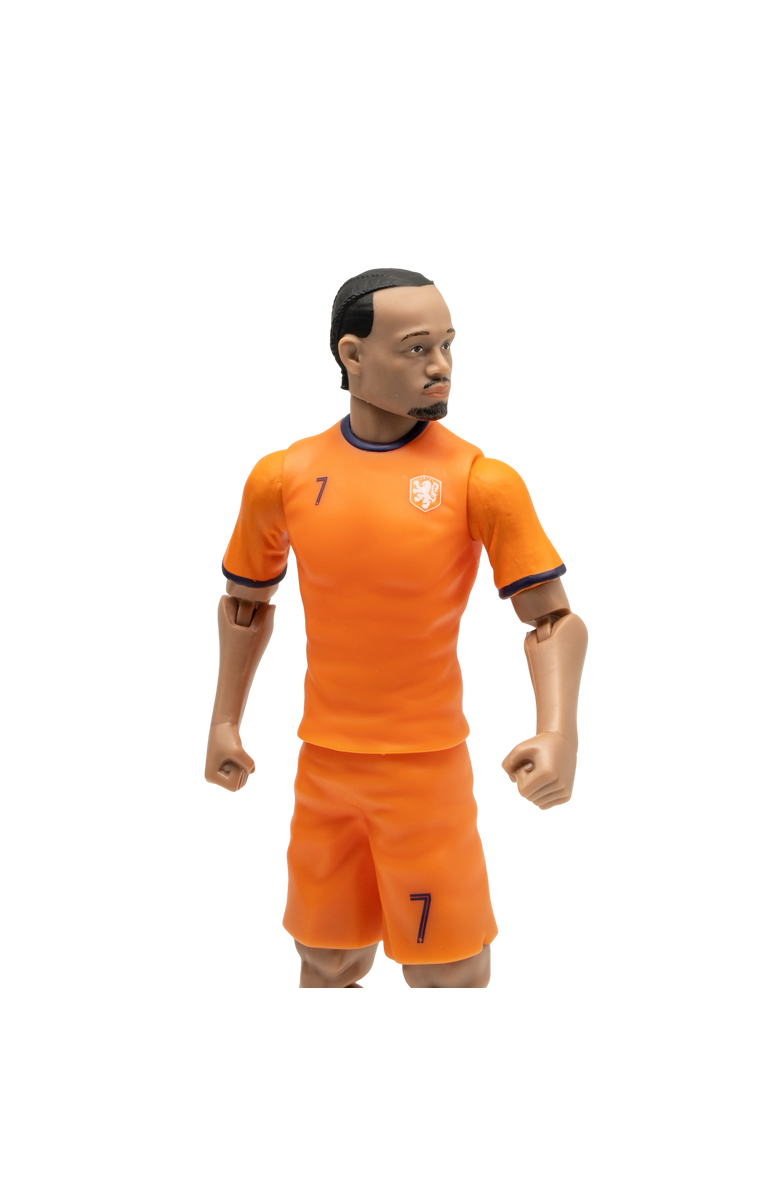 Banbo Toys Sockers Netherlands National Xavi Simons 8" Soccer Action Figure, Alternate, color, Orange