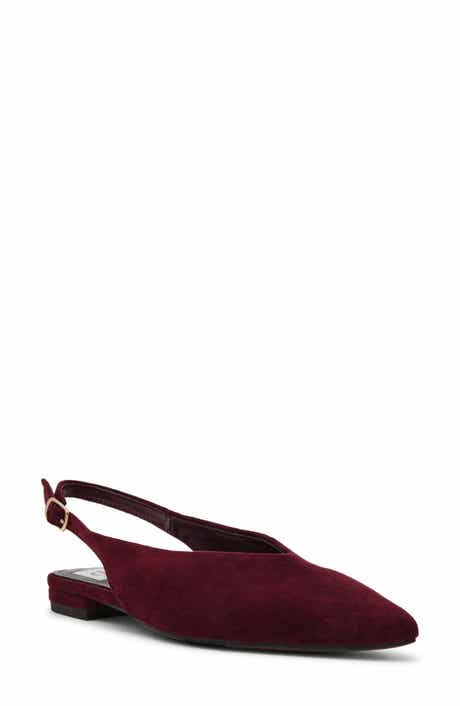 Empress Pointed Toe Slingback Flat