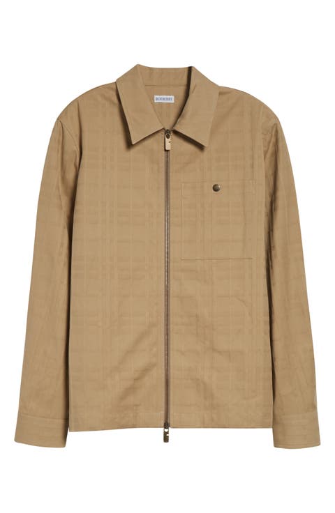 Oakwell Cotton Jacquard Zip Jacket